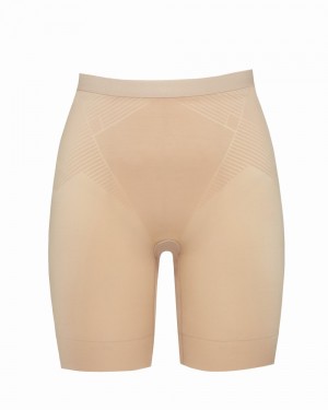 Beige Spanx Thinstincts® 2.0 Mid-Thigh Short | EPHKZ-8340