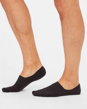 Black Spanx Mens No-Show Socks | VBPOT-6834