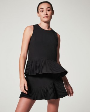 Black Spanx Yes, Pleats! Tank | CMYTP-9561