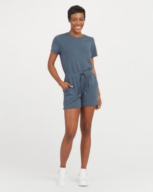 Blue Spanx AirEssentials Short Sleeve Romper | DMSYK-0251