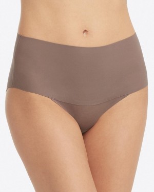 Brown Grey Spanx Undie-tectable® Brief | YWTUF-2590