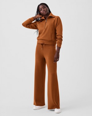 Brown Spanx AirEssentials Wide Leg Pant | NXWUO-0385