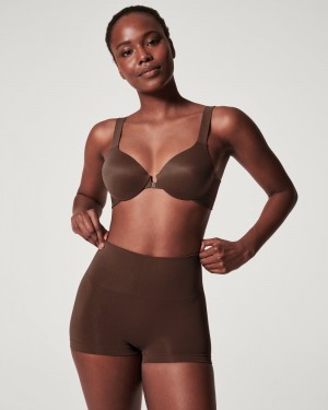 Brown Spanx EcoCare Seamless Shaping Boyshort | NOJRM-4635