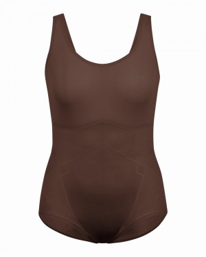 Brown Spanx Thinstincts® 2.0 Tank Panty Bodysuit | DSKPU-6874