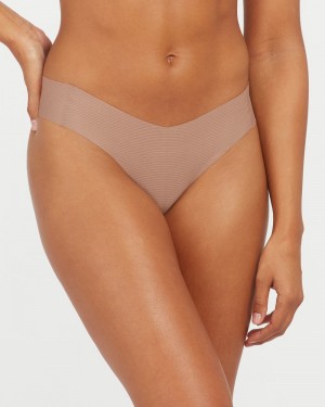 Cafe Au Lait Spanx Under Statements® Thong | HEUJR-4178