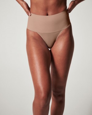 Cafe Au Lait Spanx Undie-tectable® Thong | WTESL-1053