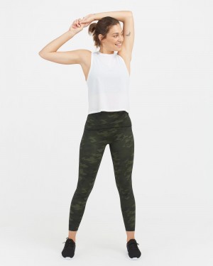 Green Camo Spanx Booty Boost® Active Camo 7/8 Leggings | MYANE-9032