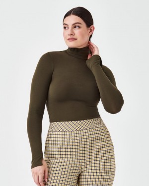 Green Spanx Better Base Long Sleeve Turtleneck | SHKGI-4182