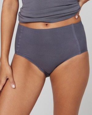 Grey Spanx Ahhh-llelujah® Pima Cotton ‘Fit to You’ Brief | PBFQS-0947