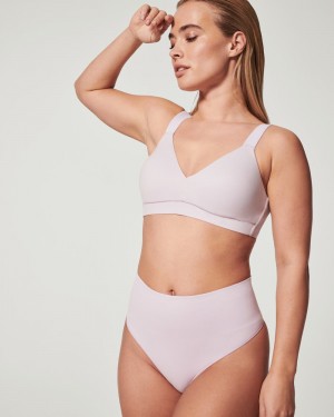 Light Purple Spanx EcoCare Seamless Shaping Thong | EIYZX-4563