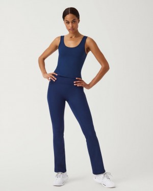 Navy Spanx Booty Boost® Flare Yoga Pant | QJLCU-1764