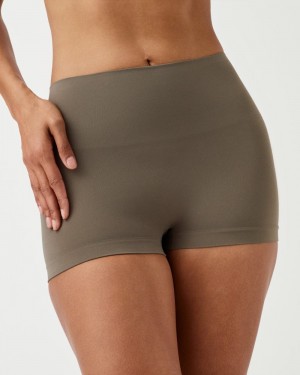 Olive Spanx EcoCare Seamless Shaping Boyshort | MKDZR-9824