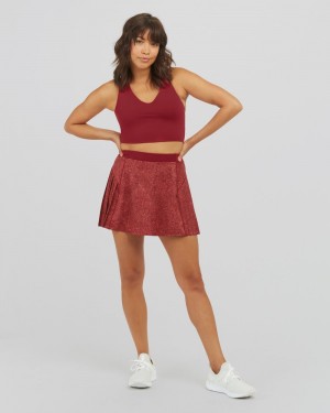 Red Spanx The Get Moving Pleated Skort, 14" | FQLTD-6927