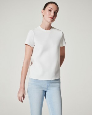 White Spanx AirEssentials Cap Sleeve Top | NOQFA-7139