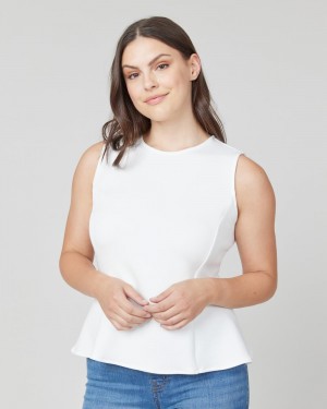 White Spanx AirEssentials Peplum ‘At-the-Hip’ Top | GSJCQ-7513