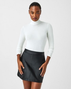 White Spanx Better Base Long Sleeve Turtleneck | KSNIV-6789