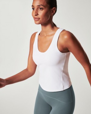 White Spanx The Get Moving Fitted Tank | OUYTB-8506