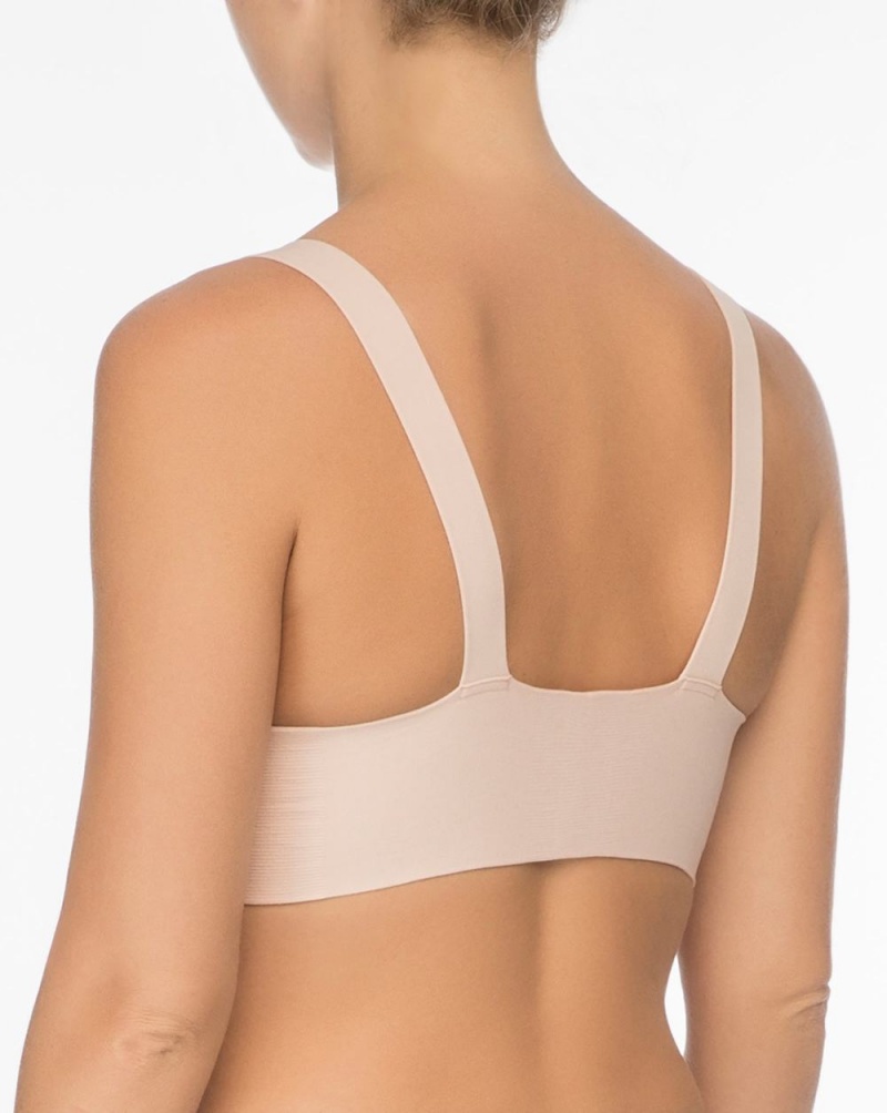 Beige Pink Spanx Bra-llelujah!® Lightly Lined Wireless Bra | POQCK-9410