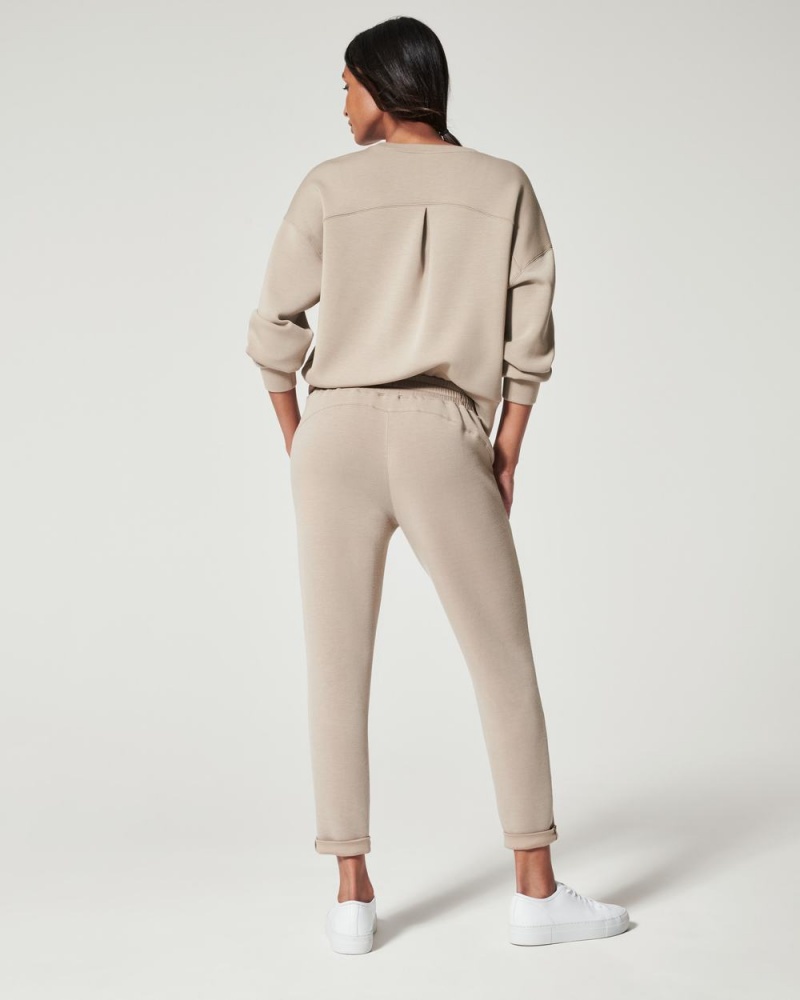 Beige Spanx AirEssentials Crew | TWAKJ-2639