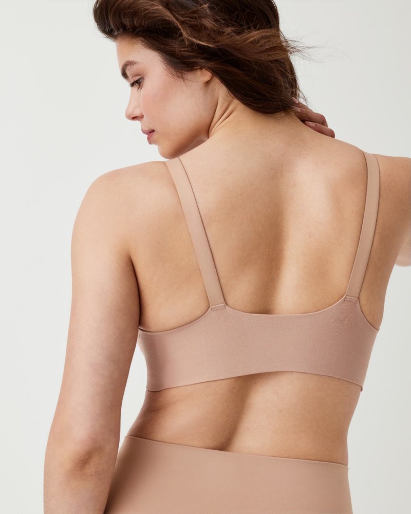 Beige Spanx Bra-llelujah!® Adjustable Unlined Full Coverage Bra | MQHXZ-9451