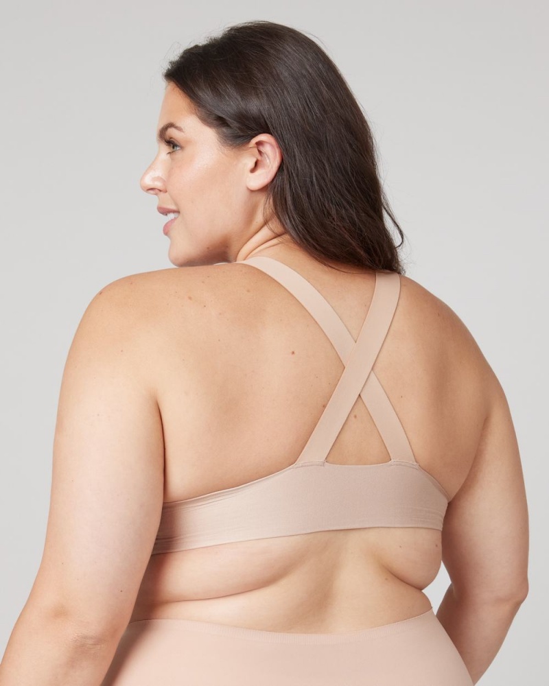 Beige Spanx Bra-llelujah!® Lightly Lined Racerback Bra | HADIR-5120