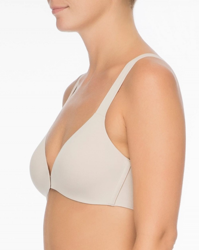 Beige Spanx Bra-llelujah!® Lightly Lined Wireless Bra | AKBFM-1653