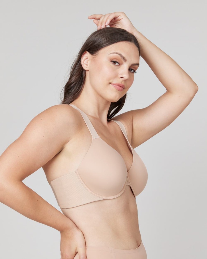 Beige Spanx Bra-llelujah!® Unlined Racerback Bra | LNZDI-8196