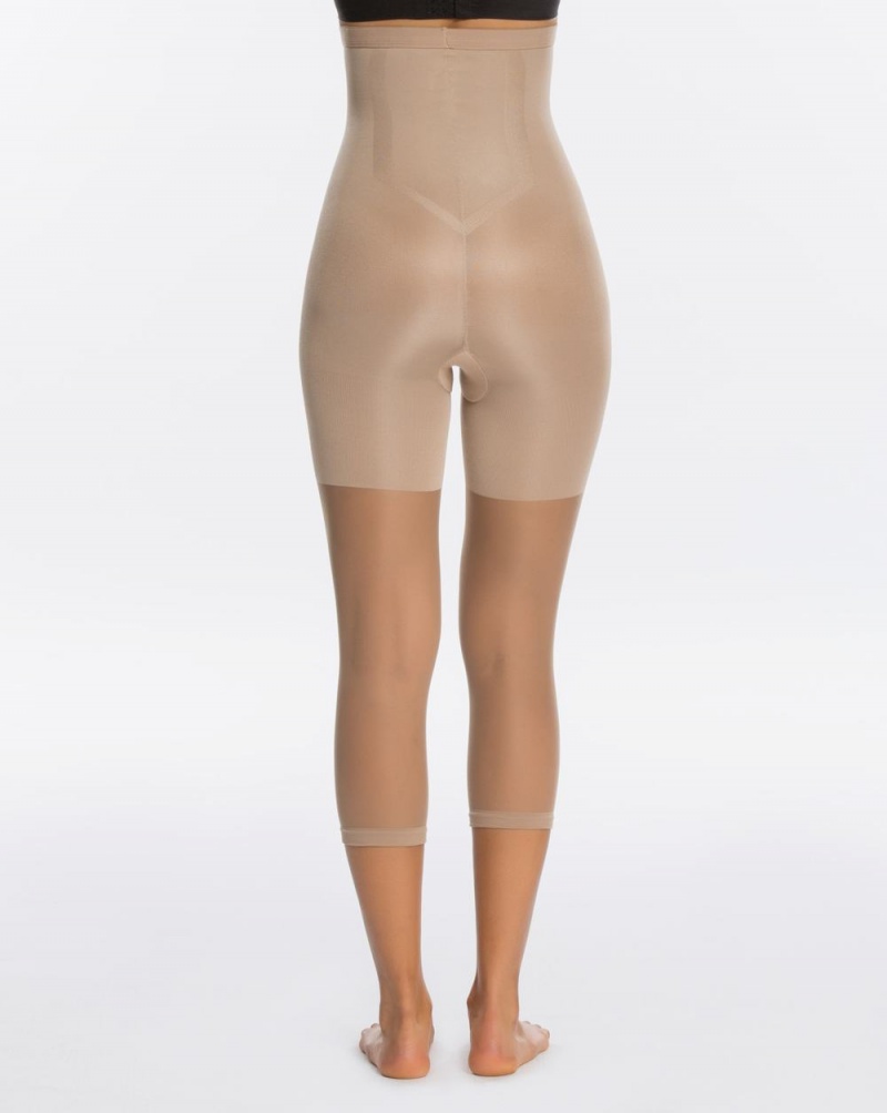 Beige Spanx Higher Power Capri | APKRY-2819