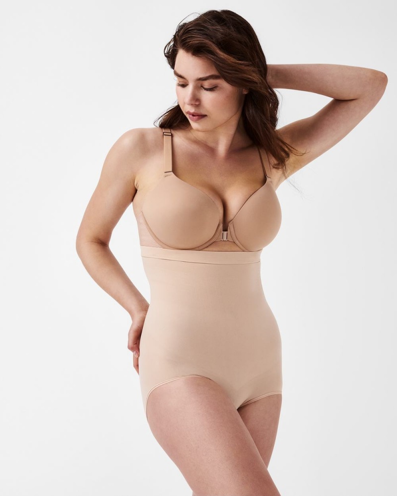 Beige Spanx Higher Power Panties | JVWTK-3769