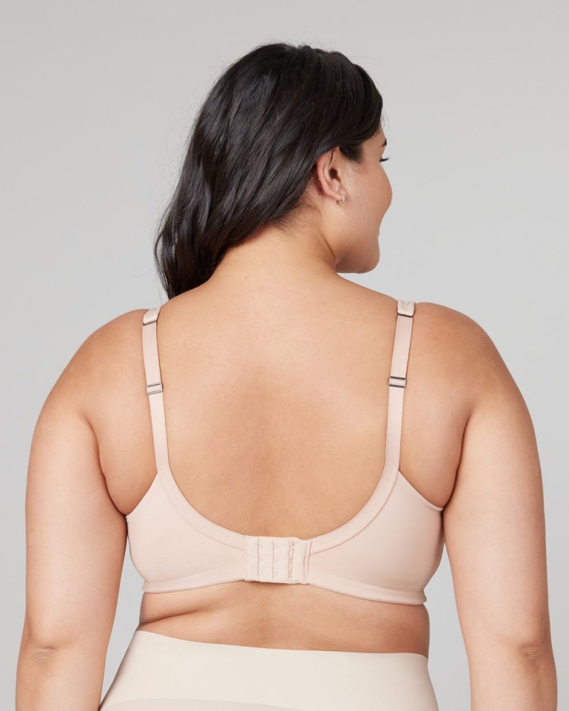 Beige Spanx Low Profile Wireless Minimizer Bra | JIFGR-1380