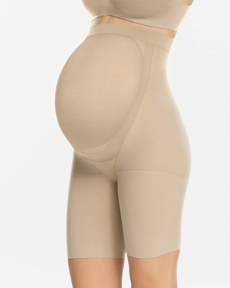 Beige Spanx Mama Short | HJKWM-4789