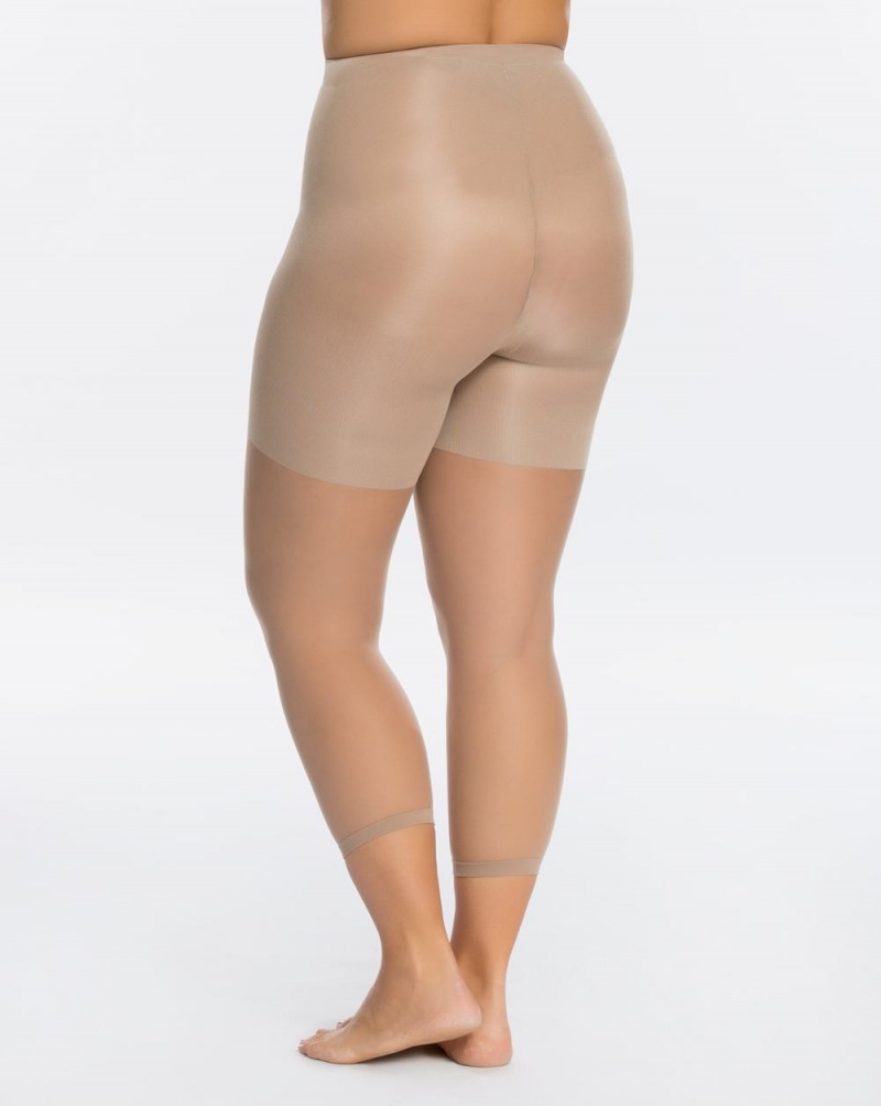 Beige Spanx Power Capri | KBHRQ-3670