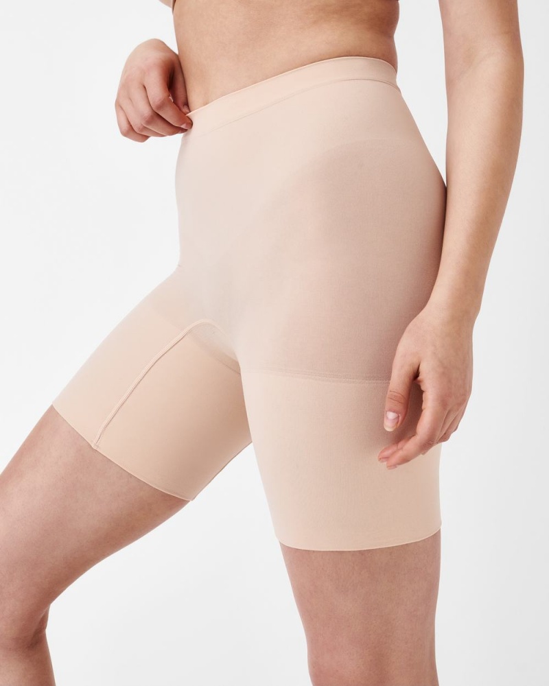 Beige Spanx Power Short | MNLXS-4096