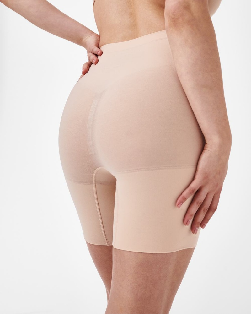 Beige Spanx Power Short | MNLXS-4096