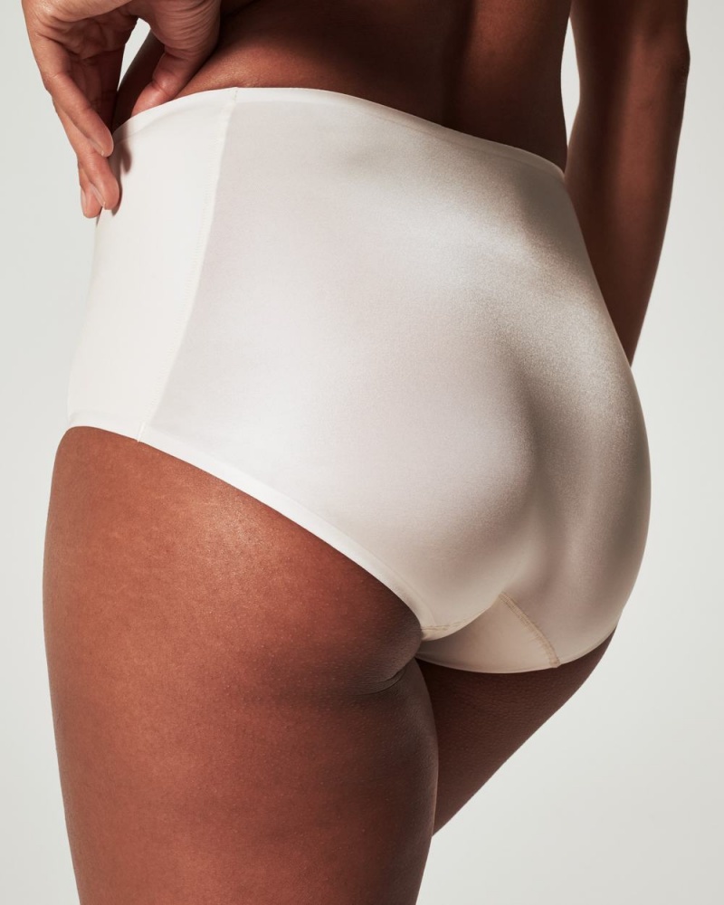 Beige Spanx Shaping Satin Brief | BEWPJ-2094