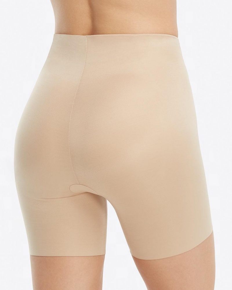 Beige Spanx Suit Your Fancy Booty Booster Mid-Thigh | NQZHS-4569