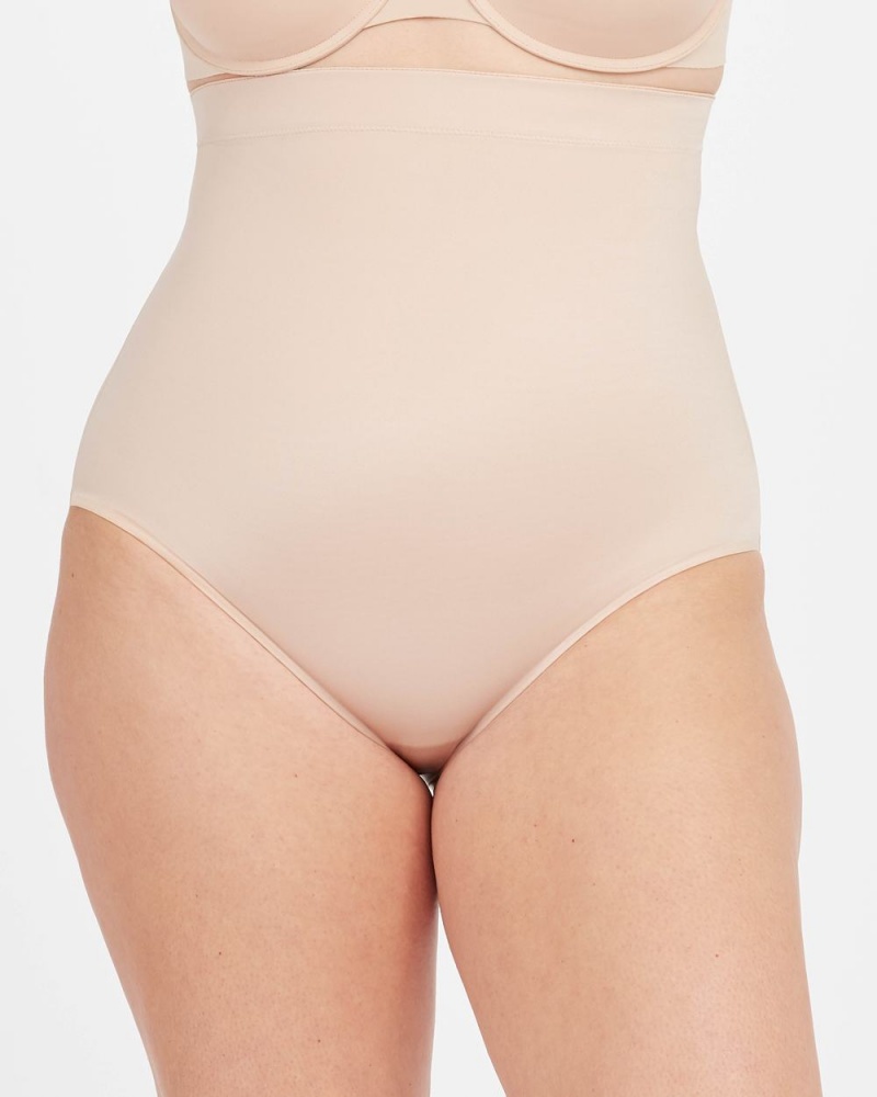 Beige Spanx Suit Your Fancy High-Waisted Brief | XVLJK-1680