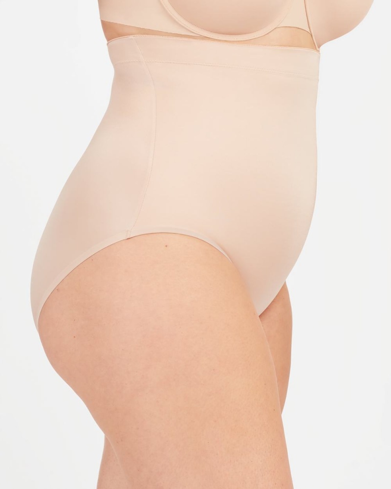 Beige Spanx Suit Your Fancy High-Waisted Brief | XVLJK-1680