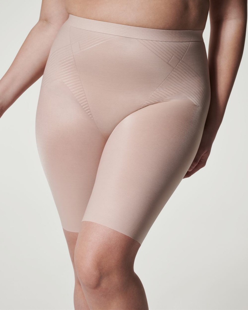 Beige Spanx Thinstincts® 2.0 Mid-Thigh Short | EPHKZ-8340