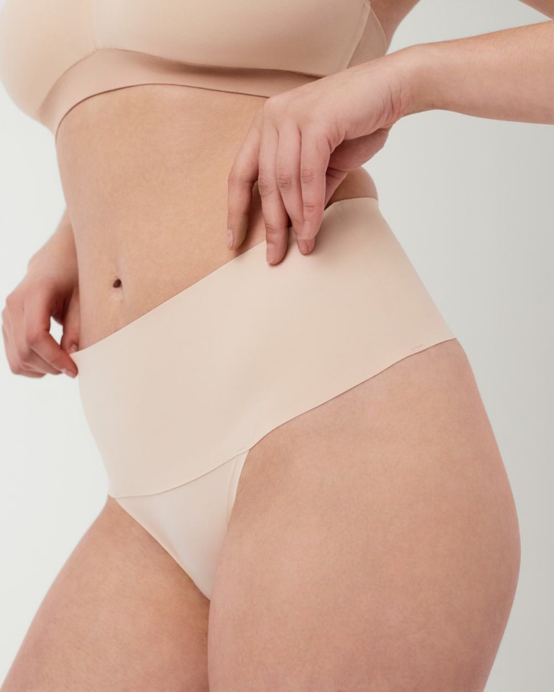 Beige Spanx Undie-tectable® Thong | ZDXPS-7409