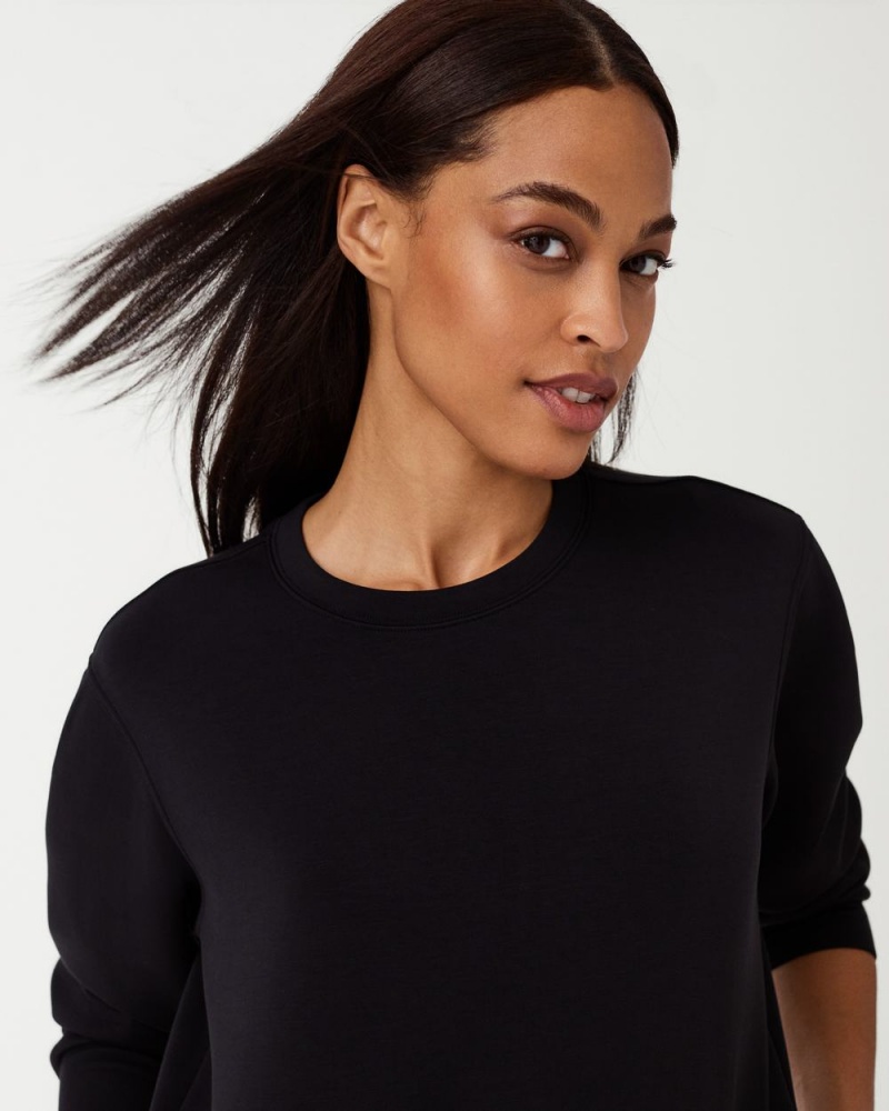 Black Spanx AirEssentials Crew Neck Dress | NFROT-6831