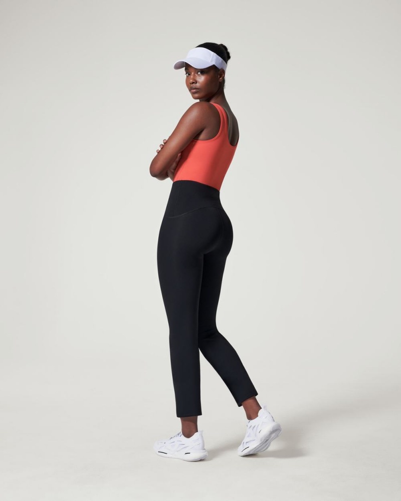 Black Spanx Booty Boost® Active Ankle Flare Pant | VXOHE-2693