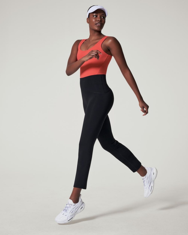 Black Spanx Booty Boost® Active Ankle Flare Pant | VXOHE-2693