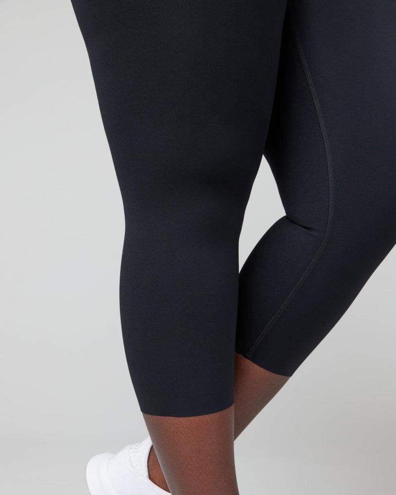 Black Spanx Booty Boost® Active Cropped Leggings | JSOWI-9742