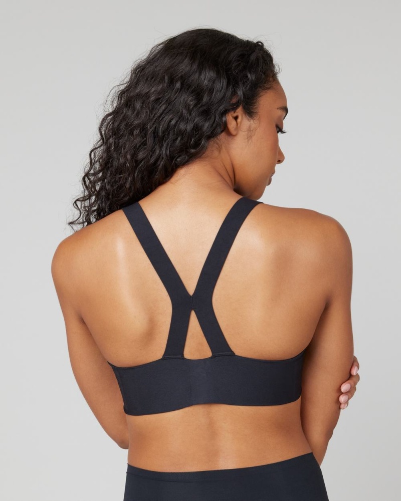 Black Spanx Bra-llelujah!® Unlined Racerback Bra | QGUPI-0578