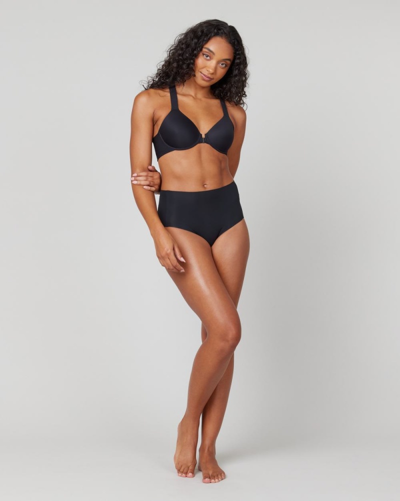 Black Spanx Bra-llelujah!® Unlined Racerback Bra | QGUPI-0578