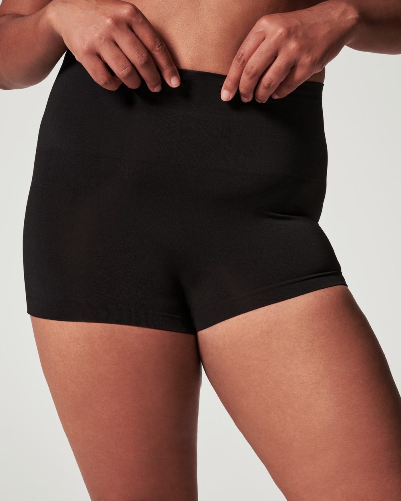 Black Spanx EcoCare Seamless Shaping Boyshort | JIWPR-4083