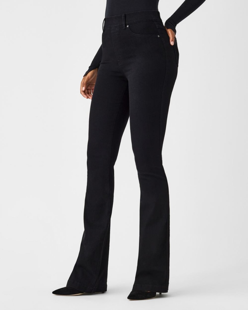 Black Spanx Flare Jeans | VBEAQ-4297