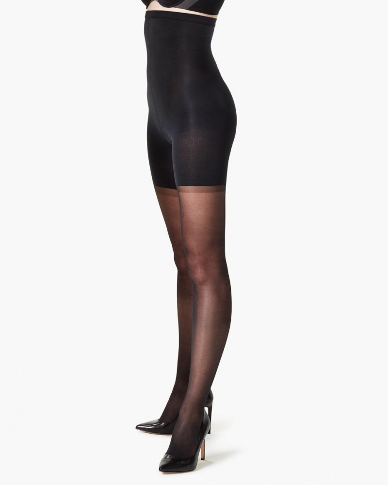 Black Spanx High-Waisted Shaping Sheers | OIJBC-3298