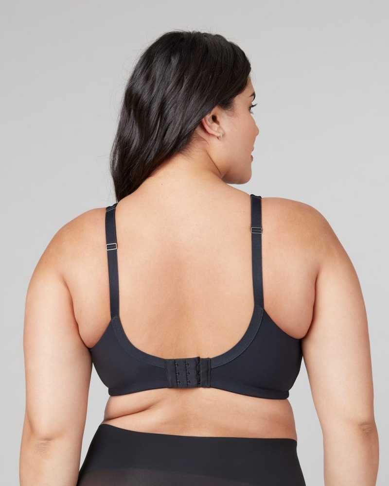 Black Spanx Low Profile Wireless Minimizer Bra | OEBQL-6870